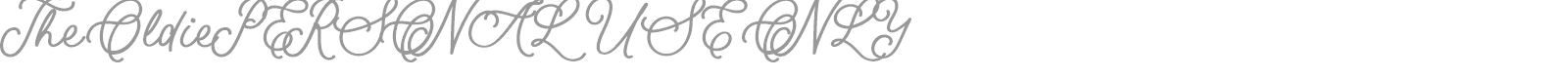 The Oldie font preview
